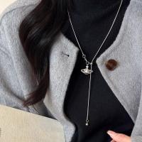 Nuevo Collar de Colgante Saturno con Perlas para Mujer, Diseño Premium Ajustable, Collar de Punto Acciaio Titánico Otoño-Invierno, Joyería y Bisutería,día de la madre - details 3