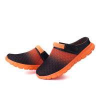 Verano pareja de hombres y mujeres cambia gradualmente sandalias de gran tamaño zapatillas de malla casual agujero zapatos de playa media zapatillas - details 17