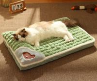 Cama para perros de tamaño mediano, lavable, impermeable, cálida, para gatos de interior, cama tipo percha, liquidación, bonito sofá para gatitos, cojín rectangular económico, cama para perros pequeños, alfombra mullida divertida para mascotas PBD008-50gr - details 0