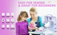 Máquina de Coser Portátil 12 Puntadas Diferentes with Pedal y Lámpara Integrada - details 0