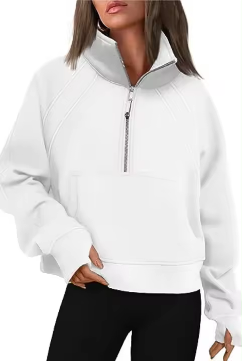 Ropa deportiva con cuello alto para mujer, suéteres para mujer, tops de otoño e invierno, ropa deportiva, suéteres, - 1