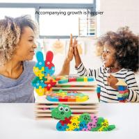 Rompecabezas de Madera Montessori Colorido y Educativo para Niños de 3-4 Años Juego de 6 Piezas - details 4