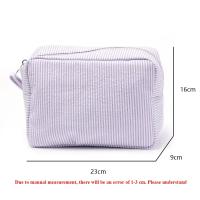 Bolsas de Cosméticos con Tirantes Almacenamiento de Maquillaje en Rayas Rosas/Moradas - details 0