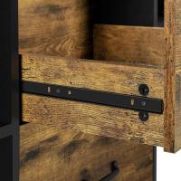 Cajonera de Escritorio Móvil con 2 Cajones Organizador de Archivos A4 Seguro y Llave - details 25