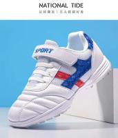 Zapatos de fútbol unisex vendedores calientes de la juventud del césped, zapatos deportivos interiores antideslizantes de TF del clavo de cinco lados - details 5