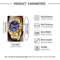 Reloj de cuarzo de cristal totalmente automático con esfera grande de alta gama y correa de acero para hombre - details 0