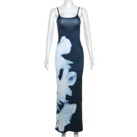 BUNO-Vestidos de verano para mujer, sin mangas, estampado, Espalda descubierta, Bodycon Sexy, ropa de calle informal, vestido elegante para mujer - details 6