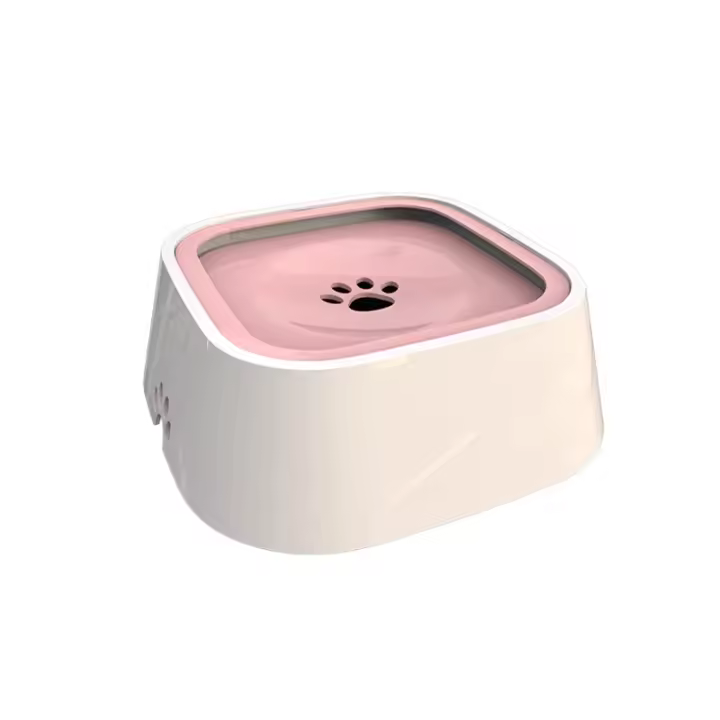 Cuencos flotantes de agua potable para perros y gatos, dispensador lento antidesbordamiento, gran capacidad, 1,5 l - 1