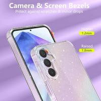 Funda con purpurina para Samsung Galaxy A55 A35 A15 A25 S24 Ultra S23 FE S22 Plus S21 S20 Note 20 A14 5G A54 A34 A33, accesorios 1 - details 2