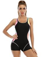 Traje de Baño Deportivo de Tela Patchwork Profesional Talla Grande Adecuado para Surf y Natación - details 0