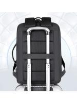 Mochila para ordenador portátil expandible para hombre, bolsa impermeable negra para Notebook, 16 pulgadas, 17 pulgadas, mochila de trabajo multifunción para negocios - details 16