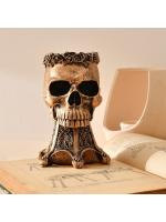 Cráneo de Halloween Popular, escultura de resina para decoración del hogar, maceta de flores, adorno para vacaciones - details 2