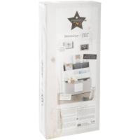 Librería Gris con contenedor con Ruedas L. 625 x l. 30 x H. 70 cm (JJ1044) - details 7