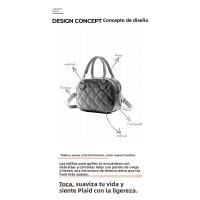 Bolso de bolos texturizado para mujer 2025 nuevo bolso versátil bolso de mensajero de hombro con diamantes - details 0