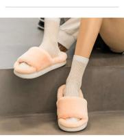 Zapatillas de algodón de invierno para hombre y mujer, bonito diseño de felpa con estilo de piel, calidez antideslizante para el hogar - details 7