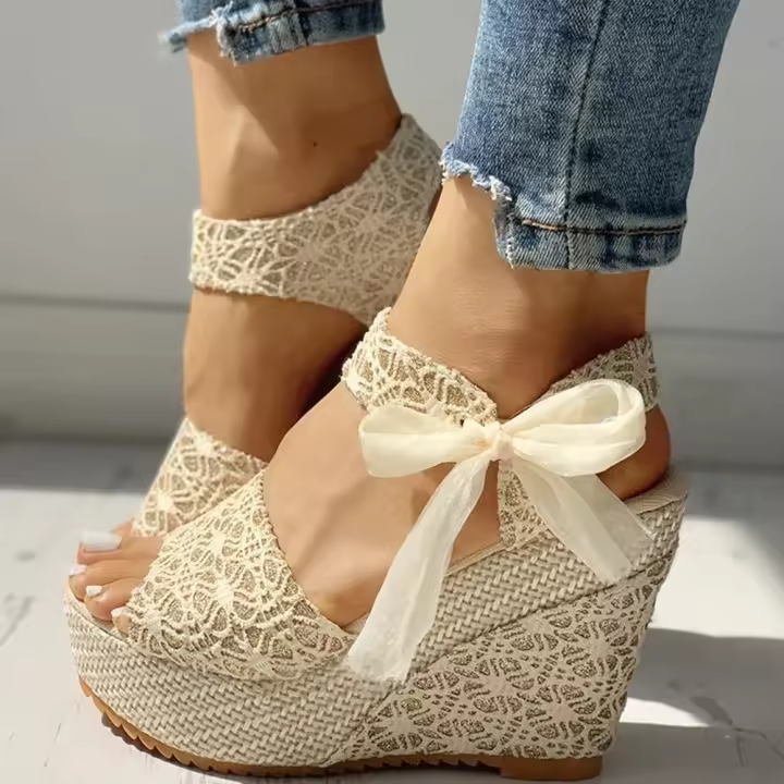 Sandalias de moda casual para mujer con tacón alto - 1