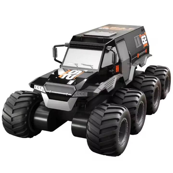 Coche todoterreno teledirigido anfibio Q137, camión de carreras de 8 ruedas, impermeable, escalador, 2,4G, Control remoto, juguete para niños - 1
