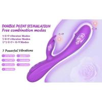 Embalaje privado SEXY Dual Rabbit Vibrator Sex Toy 3in1 Dildo 7 Vibradores de vibración G-Spot Clitoris Estimulador Dildos silenciosos Juguetes para adultos para 18+ - details 1