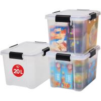 Cajas de Almacenamiento de Plástico Herméticas de 70L Tapa y Cierres a Presión - details 16