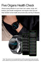 Reloj inteligente de grado médico 2025 para hombres, tratamiento láser, tres ECG altos + PPG, glucosa en sangre, temperatura corporal, llamada BT, relojes inteligentes de salud - details 17