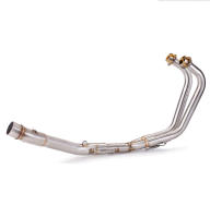 For Yamaha YZF-R25 R3 MT03 Motorcycle Full Exhaust System Escape Modified Front Middle Link Pipe Front Pipe Slip On MT-03 Header - details 1