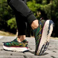 Nuevos zapatos de suela gruesa para hombre, calzado deportivo de moda para correr con absorción de impactos - details 13