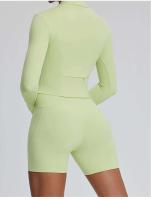 Conjunto deportivo USTADO de 2 UDS Yoga TRE para mujer, sujetador de entrenamiento transpirable Fiess, camiseta corta de manga larga para gimnasio, parte inferior ajustada para acampar - details 55