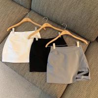 Falda corta de verano para mujer estilo irregular con lazo pantalones de mezclilla de moda - details 11