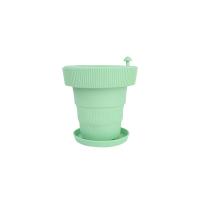 Macetas de flores para exteriores o interiores con función de autorriego, macetas de flores con agujeros de drenaje y placas verdes - details 0