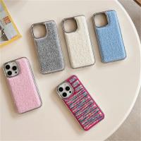 Funda protectora completa anticaída para teléfono iPhone, funda Simple de felpa de Color sólido adecuada para iPhone 14, 15, 13, 12 Pro Max, Otoño e Invierno - details 9