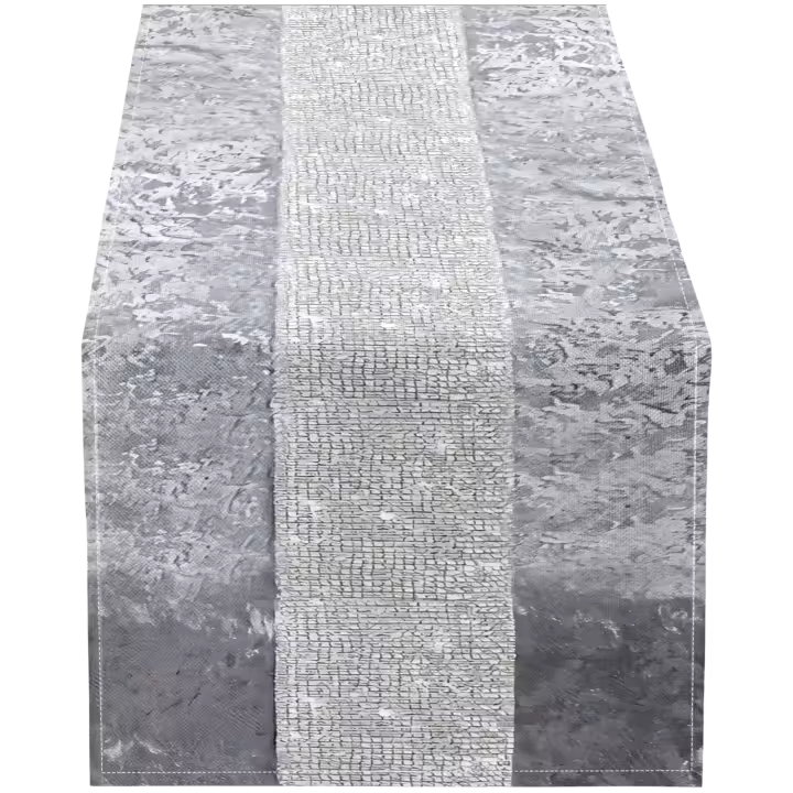 1 Pieza De Corredor De Mesa Moderno De Color Sólido Con Estampado De Diamantes Brillantes Forma Rectangular Adecuado Para Casas Rurales Interior Cocina Aniversario Decoración De Mesa Artículos Domésticos - 1