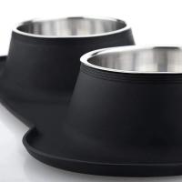Cuenco Doble Antideslizante de Silicona para Perros Alimentador Duradero de Acero Inoxidable para Comida y Agua - details 4