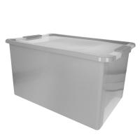 Curver - Cajas de almacenaje con tapa Bi-Box desde 3L-40L, opaca/transparente, apilables, orden para hogar, armarios, vestidores y trasteros, cierre seguro, identificación contenido, resistentes y duraderas - details 2