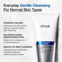ANUA Hydrating Gentle Foaming Cleanser, Hyaluronic Acid, Glycerin, Zinc, Panthenol, Korean Face Wash for Dry Skin, for Double Cleansing, Korean Skincare (150ml/5.07fl oz.) - details 2