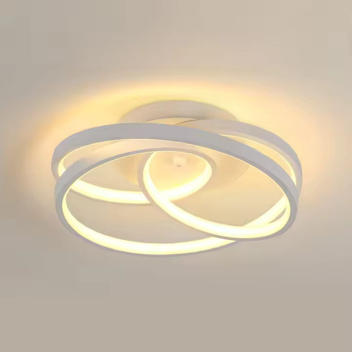 Goeco Lámpara de Techo Moderna 40W Iluminación Blanca Fría/Cálida Montaje Semi-Flush - 1