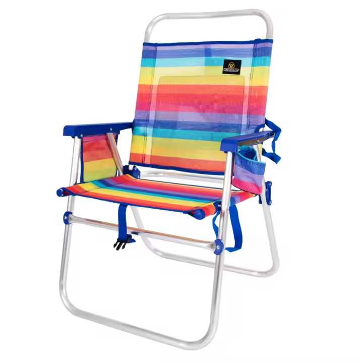 Silla AZAHAR 28082 (Orgullo) - Silla de Playa Plegable con reposabrazos. Fija, sin posiciones. - 1