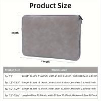 Funda Protectora de Cuero PU para Laptop Bolsa de Almacenamiento Delgada para Macbook - details 1