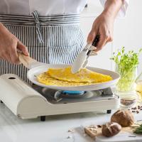 Pinzas de cocina de acero inoxidable, puntas de silicona y soporte, pinzas multiusos para barbacoa, pinzas antideslizantes para barbacoa, pinzas para cocinar - details 3