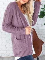 Suéter de manga larga con cuello en V para mujer, cárdigan de un solo pecho, nuevo, Otoño e Invierno - details 13