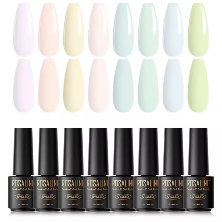 ROSALIND-Juego de esmaltes de Gel para uñas, barniz semipermanente para manicura, lámpara UV LED - 1