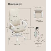 ergonómica, Asiento Giratorio, Asiento Acolchado, Regulable en Altura e inclinable, Capacidad de - details 2
