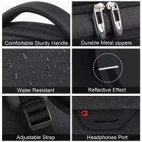 Mochila para hombre, bolsa de viaje para hombre, bolsa para lente de cámara al aire libre, bolsa ergonómica negra para ordenador portátil, bolso impermeable para montañismo de gran capacidad - details 2