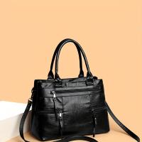 Bolso Cruzado de Estilo Vintage para Mujeres Bolso de Mano Desmontable de Multi capas con Cierre de Cremallera Disponible en Marrón Deep, Gris, Amarillo, Negro - details 3