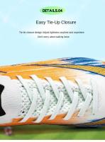 Putian-zapatos de fútbol juvenil con Copa Europea, zapatillas de fútbol de caña baja, sin costuras, con tejido volador, característica de entrenamiento con uñas rotas, 2025 - details 6
