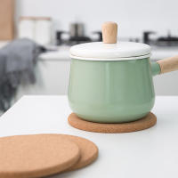 Posavasos de corcho Natural para mesa, accesorios de cocina, alfombrilla redonda para taza de café y té, decoración de escritorio, 50/100 piezas - details 6