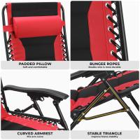 Silla de Relájate al Aire Libre Ajustable Asiento Cobertado para Adultos 160kg - details 13