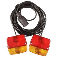 Luces magnéticas para tablero de luz de remolque, juego de lámparas traseras para camión, caravana, furgoneta, camión, luz de remolque de 7 pines, 12V, 2 uds. - details 3