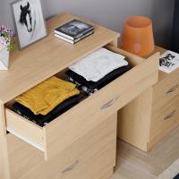 Cajónera de 5 Cajones de Metal con Tiradores y Rieles Soporte Exclusivo Antideinclinación para Cajón Muebles de Dormitorio Riano en Blanco - details 21
