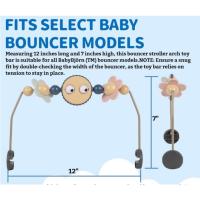 Ojos de juguete para asiento de coche de bebé, barra de juguete rebotadora de plástico segura para bebé, accesorio de rebotador para bebé fácil de instalar, sin música - details 1
