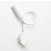 Luz de lectura LED de bronce de 3W, lámpara de pared con cuello de cisne negra, blanca y plateada para cabecera de cama, escritorio, interruptor de noche de 4000K - details 6